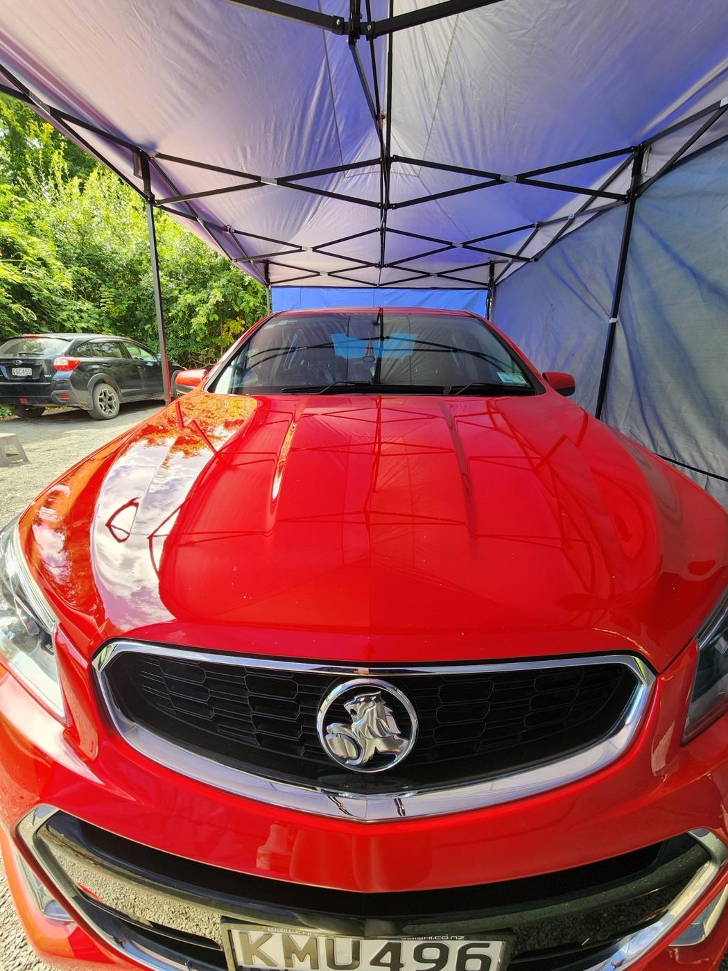 Holden after Diamond detail by Deluxe Detailing, mobile car detailing Rangiora